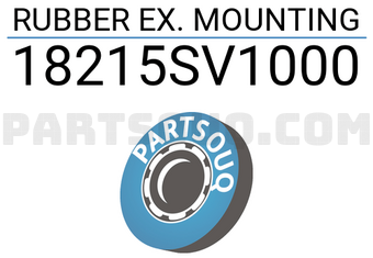 Honda 18215SV1000 RUBBER EX. MOUNTING
