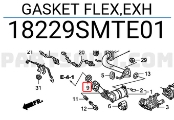 Honda 18229SMTE01 GASKET FLEX,EXH