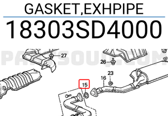 Honda 18303SD4000 GASKET,EXHPIPE