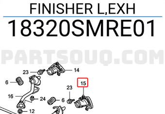 Honda 18320SMRE01 FINISHER L,EXH