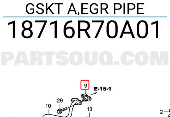 Honda 18716R70A01 GSKT A,EGR PIPE