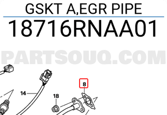 Honda 18716RNAA01 GSKT A,EGR PIPE