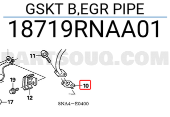 Honda 18719RNAA01 GSKT B,EGR PIPE