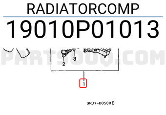 Honda 19010P01013 RADIATORCOMP