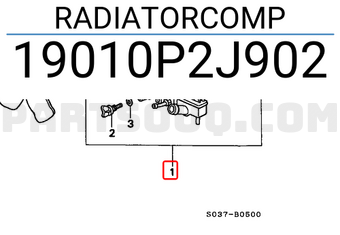 Honda 19010P2J902 RADIATORCOMP