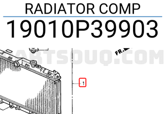 Honda 19010P39903 RADIATOR COMP