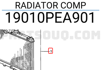 Honda 19010PEA901 RADIATOR COMP