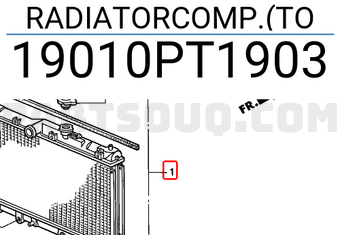 Honda 19010PT1903 RADIATORCOMP.(TO