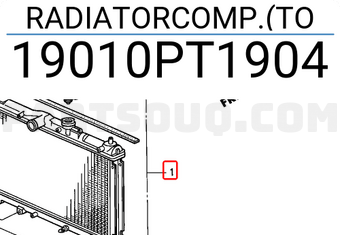 Honda 19010PT1904 RADIATORCOMP.(TO