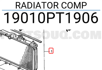 Honda 19010PT1906 RADIATOR COMP