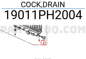 Honda 19011PH2004 COCK,DRAIN