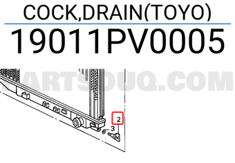 Honda 19011PV0005 COCK,DRAIN(TOYO)