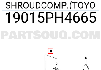 Honda 19015PH4665 SHROUDCOMP.(TOYO