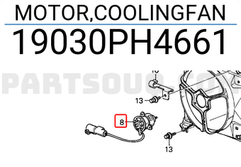 Honda 19030PH4661 MOTOR,COOLINGFAN