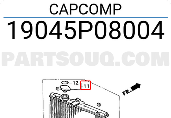Honda 19045P08004 CAPCOMP
