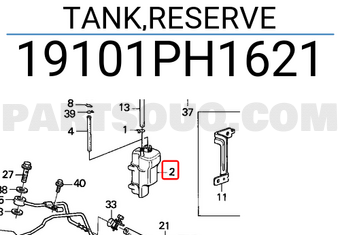 Honda 19101PH1621 TANK,RESERVE