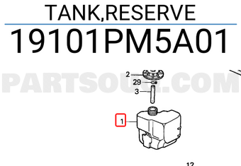 Honda 19101PM5A01 TANK,RESERVE