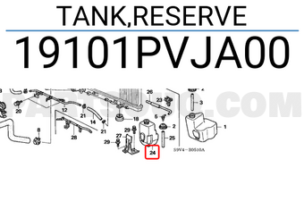 Honda 19101PVJA00 TANK,RESERVE