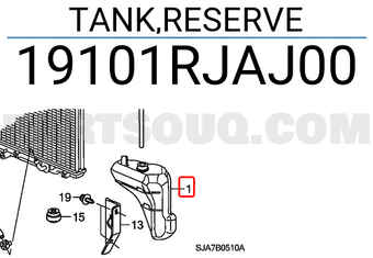 Honda 19101RJAJ00 TANK,RESERVE