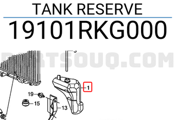 Honda 19101RKG000 TANK RESERVE