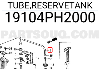 Honda 19104PH2000 TUBE,RESERVETANK