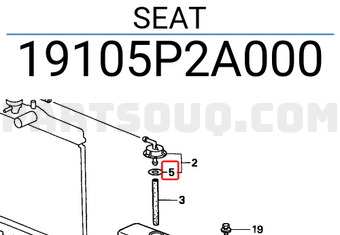Honda 19105P2A000 SEAT