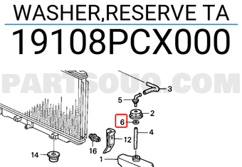 Honda 19108PCX000 WASHER,RESERVE TA