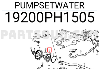 Honda 19200PH1505 PUMPSETWATER