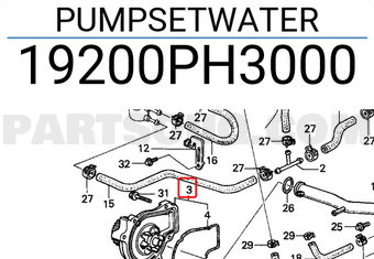 Honda 19200PH3000 PUMPSETWATER