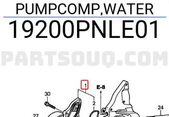Honda 19200PNLE01 PUMPCOMP,WATER