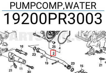 Honda 19200PR3003 PUMPCOMP,WATER