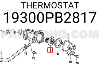 Honda 19300PB2817 THERMOSTAT