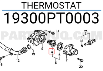 Honda 19300PT0003 THERMOSTAT