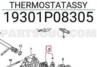 Honda 19301P08305 THERMOSTATASSY