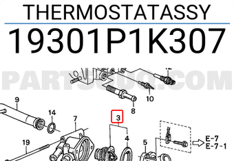 Honda 19301P1K307 THERMOSTATASSY