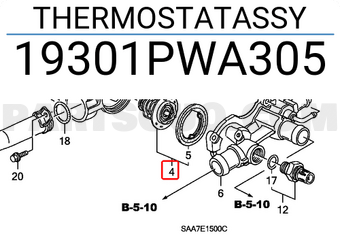 Honda 19301PWA305 THERMOSTATASSY