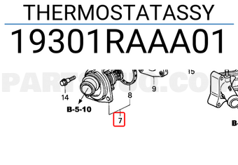 Honda 19301RAAA01 THERMOSTATASSY