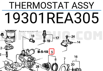 Honda 19301REA305 THERMOSTAT ASSY