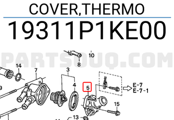 Honda 19311P1KE00 COVER,THERMO