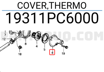 Honda 19311PC6000 COVER,THERMO