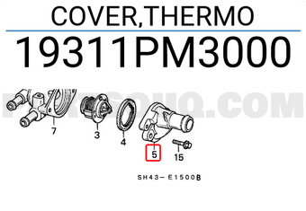 Honda 19311PM3000 COVER,THERMO