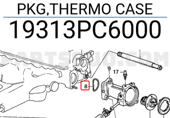 Honda 19313PC6000 PKG,THERMO CASE