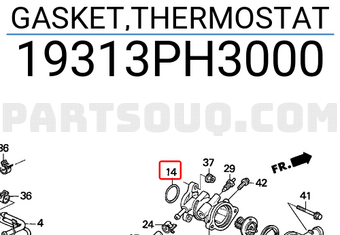 Honda 19313PH3000 GASKET,THERMOSTAT