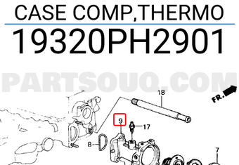 Honda 19320PH2901 CASE COMP,THERMO