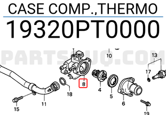 Honda 19320PT0000 CASE COMP.,THERMO