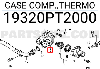 Honda 19320PT2000 CASE COMP.,THERMO