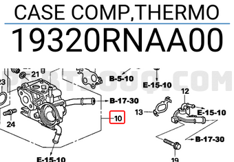 Honda 19320RNAA00 CASE COMP,THERMO