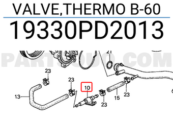 Honda 19330PD2013 VALVE,THERMO B-60