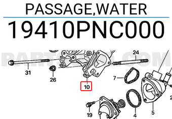 Honda 19410PNC000 PASSAGE,WATER