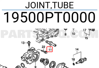 Honda 19500PT0000 JOINT,TUBE